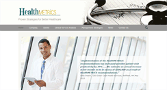 Desktop Screenshot of healthmetricspartners.com